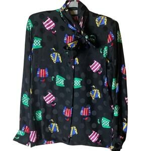 VINTAGE Gay Boyer 100% Silk Top NWT Size 6